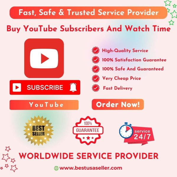 Buy YouTube Subscribers And Watch Time - buy youtube channels - buy youtube comment and likes - buy youtube views likes and comment