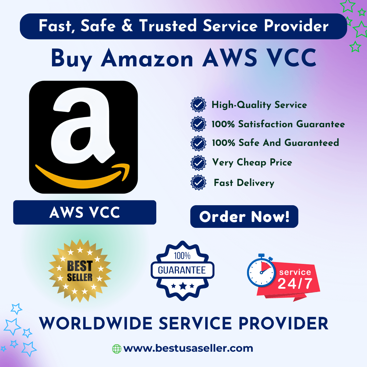 Buy Amazon AWS VCC - Best Reliable VCC - Virtual Card 2024