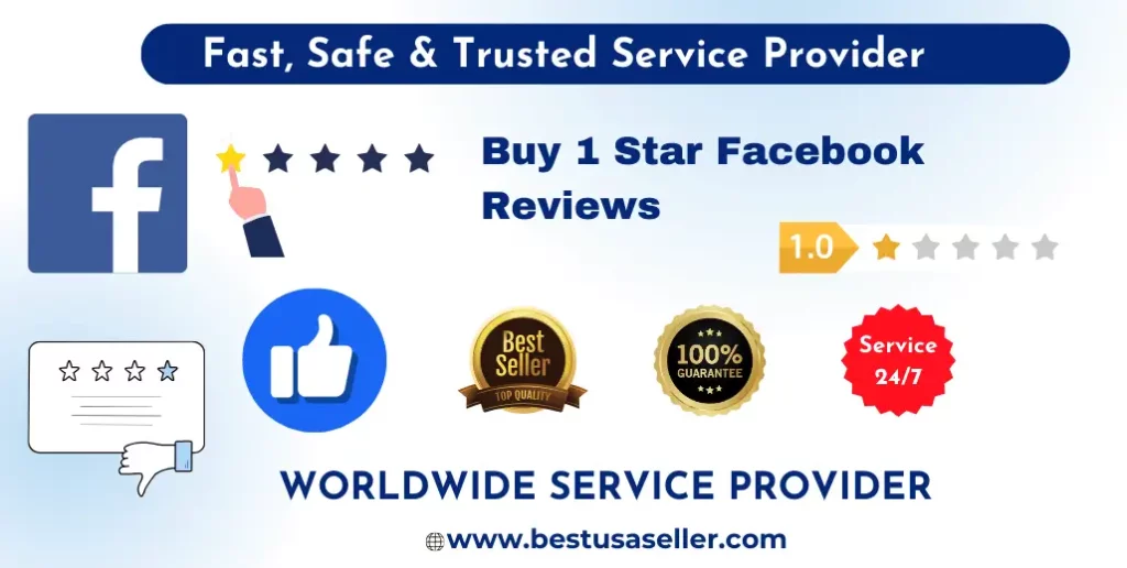 Buy 1 Star Facebook Reviews online - purchase fake facebook reviews