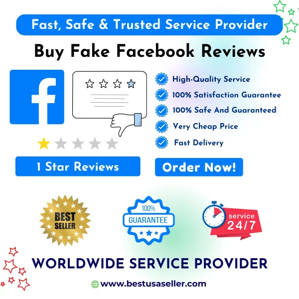 Buy Fake Facebook Reviews - Buy Bad Facebook Reviews - Buy 1 Star Facebook Reviews - Buy Negative Facebook Reviews