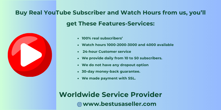 Buy Real YouTube Subscriber and Watch - purchase youtube watch times