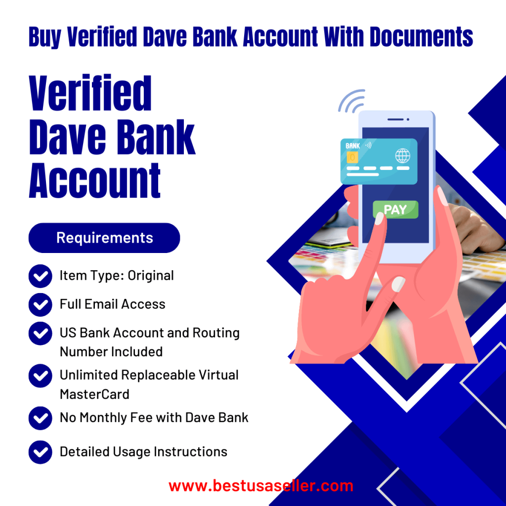 Buy Verified Dave Bank Account With Documents